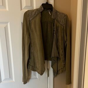 Free People Khaki Utility Jacket